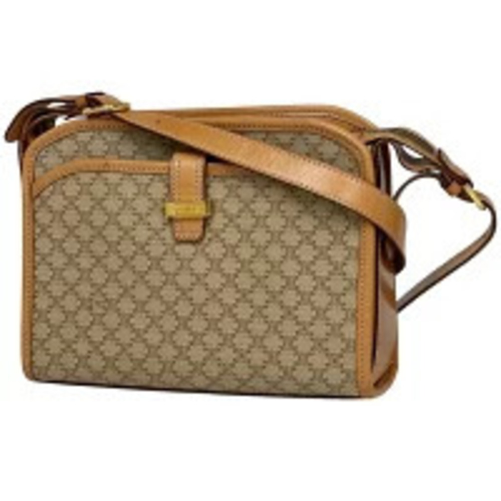 Celine Macadam shoulder bag cross Body Belt Bum Crossbody canvas beige brown